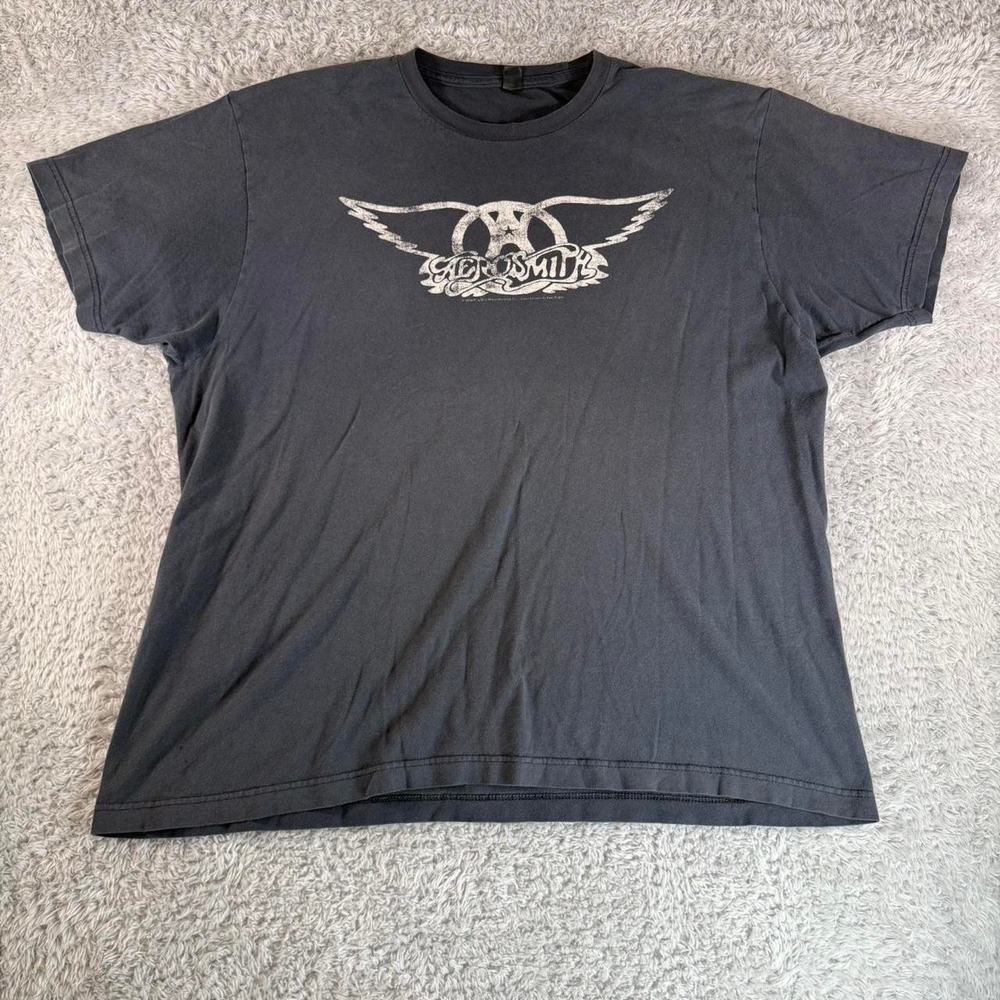2014 Aerosmith grey band tee
